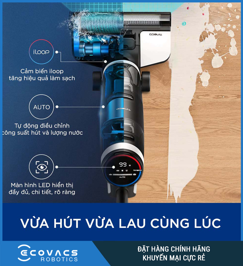 Máy hút bụi không dây khô ướt Tineco Floor One S3 Extreme