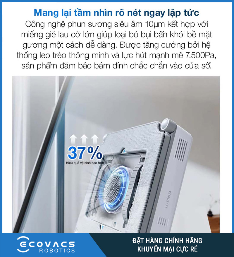 Robot Lau Kính Winbot Mini - Chính Hãng, Giá Rẻ