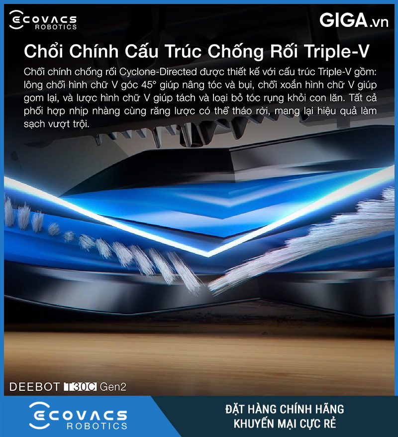 Ecovacs Deebot T30C Gen2 Trắng/Đen - Robot hút bụi lau nhà