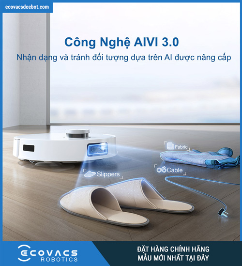 Robot hút bụi Ecovacs Deebot T10
