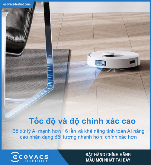 Robot hút bụi Ecovacs Deebot T10