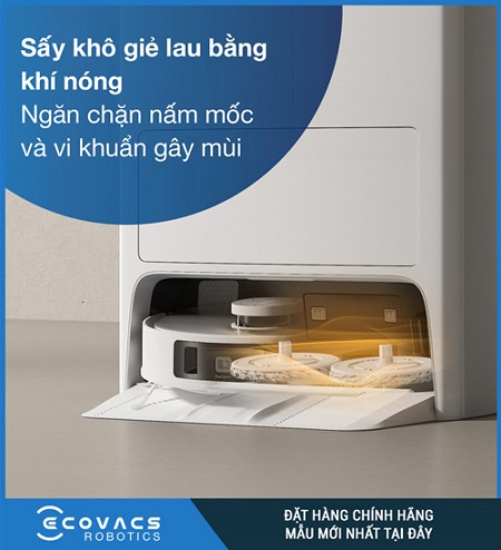 Công nghệ sấy khô của Ecovacs T20e Omni