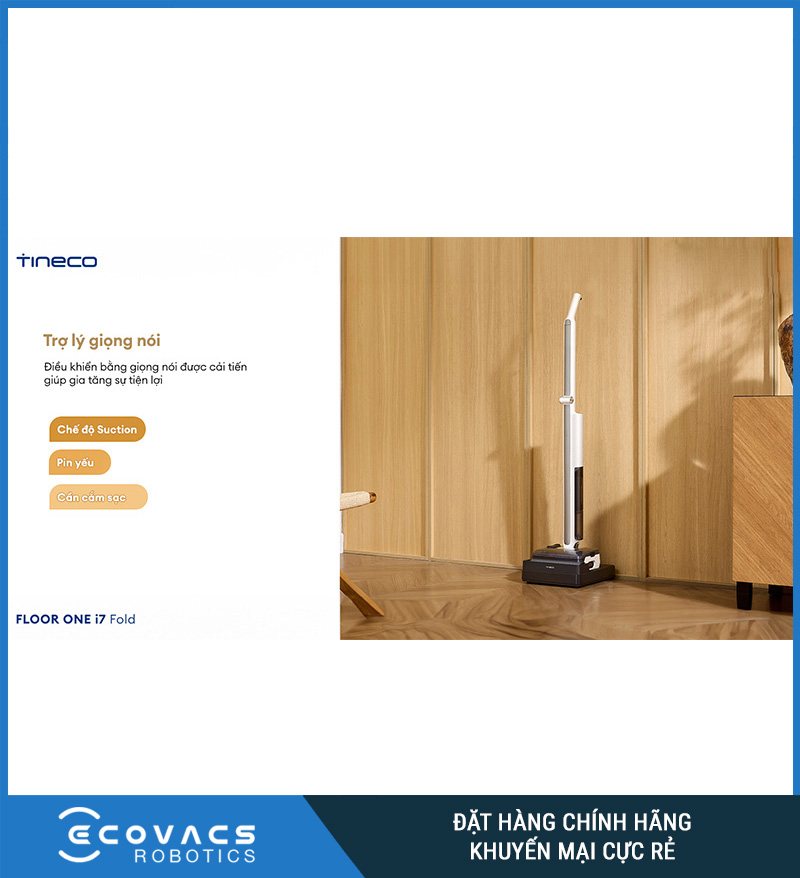 Tineco Floor One i7 Fold - Máy hút bụi lau sàn khô ướt