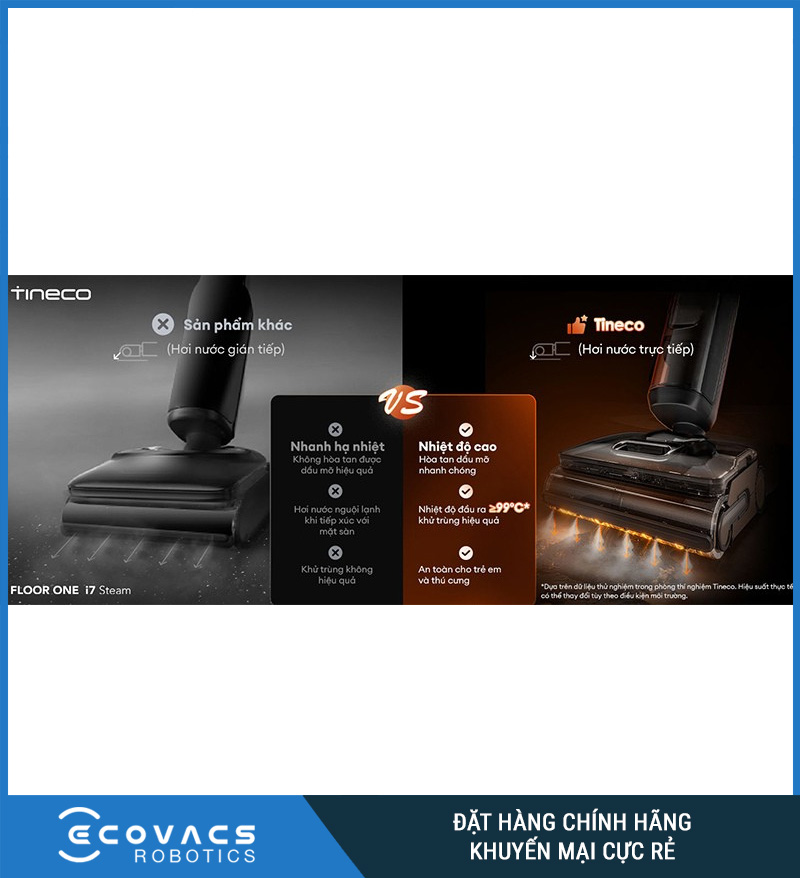 Tineco Floor One i7 Steam - Máy hút bụi lau sàn khô ướt