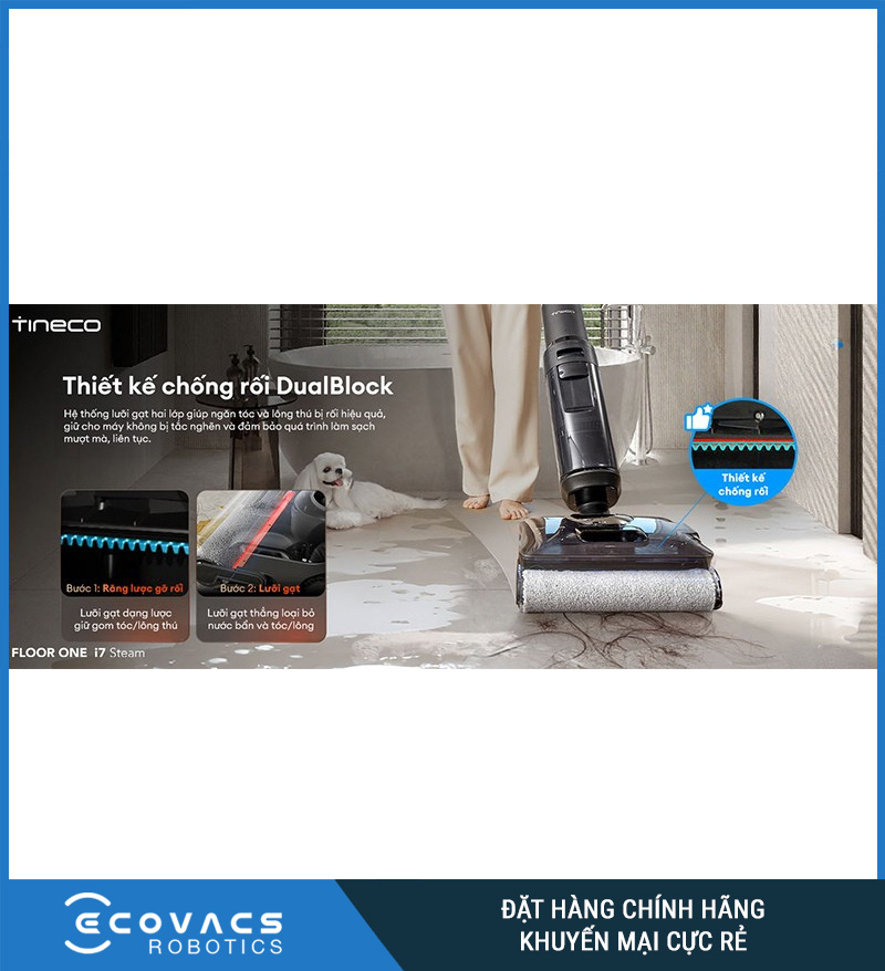 Tineco Floor One i7 Steam - Máy hút bụi lau sàn khô ướt
