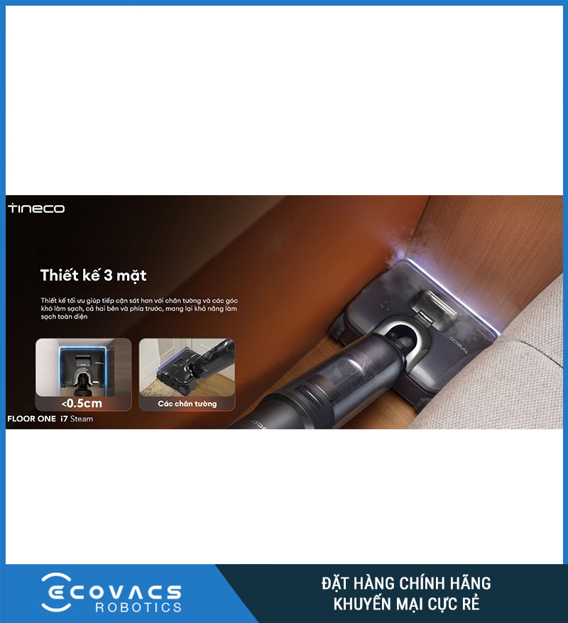 Tineco Floor One i7 Steam - Máy hút bụi lau sàn khô ướt