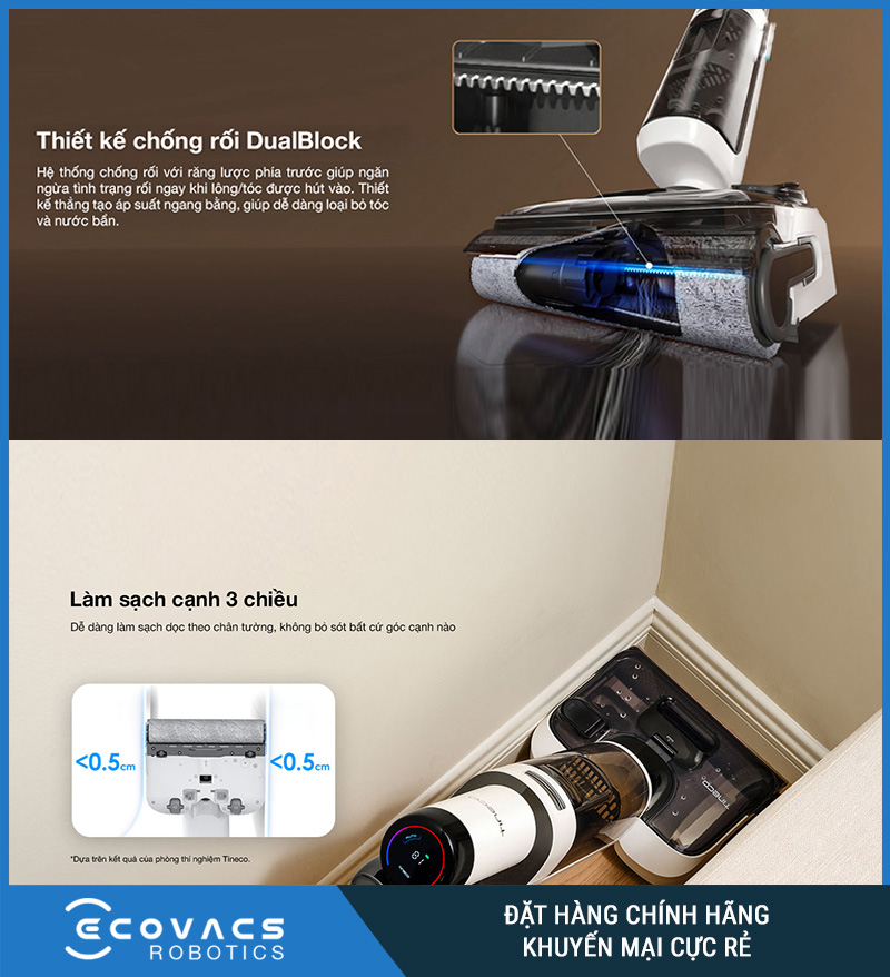 Máy lau nhà khô ướt cầm tay Tineco Floor One Stretch S6 Pro