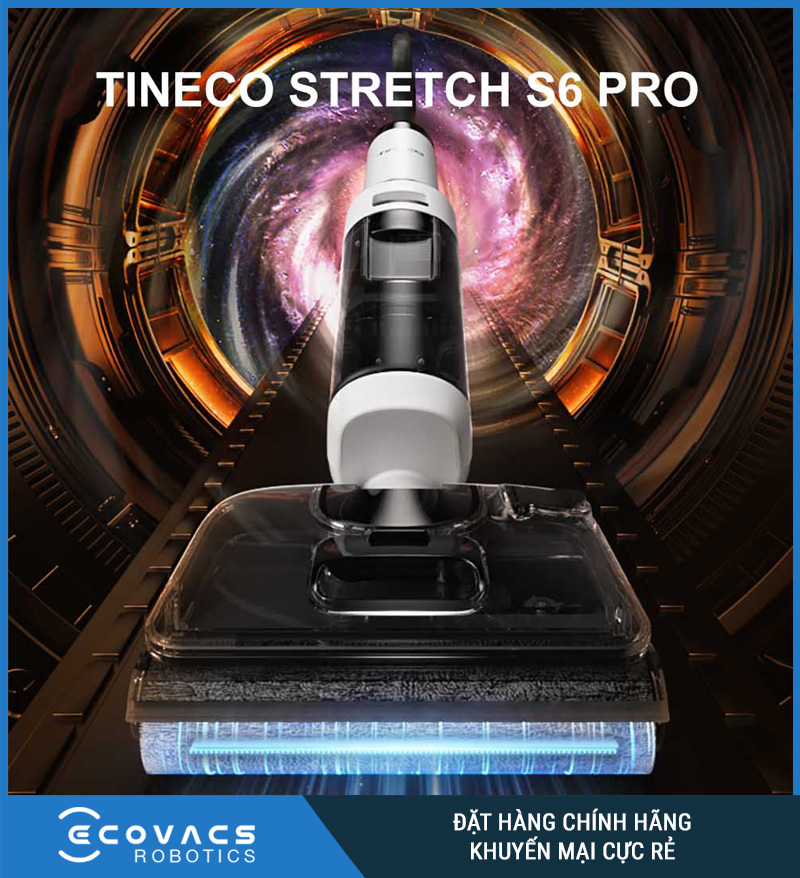 Máy lau nhà khô ướt cầm tay Tineco Floor One Stretch S6 Pro
