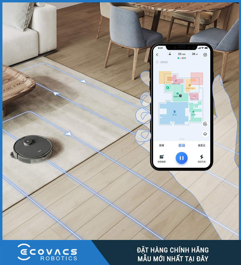 Robot hút bụi lau nhà Ecovacs Deebot NEO