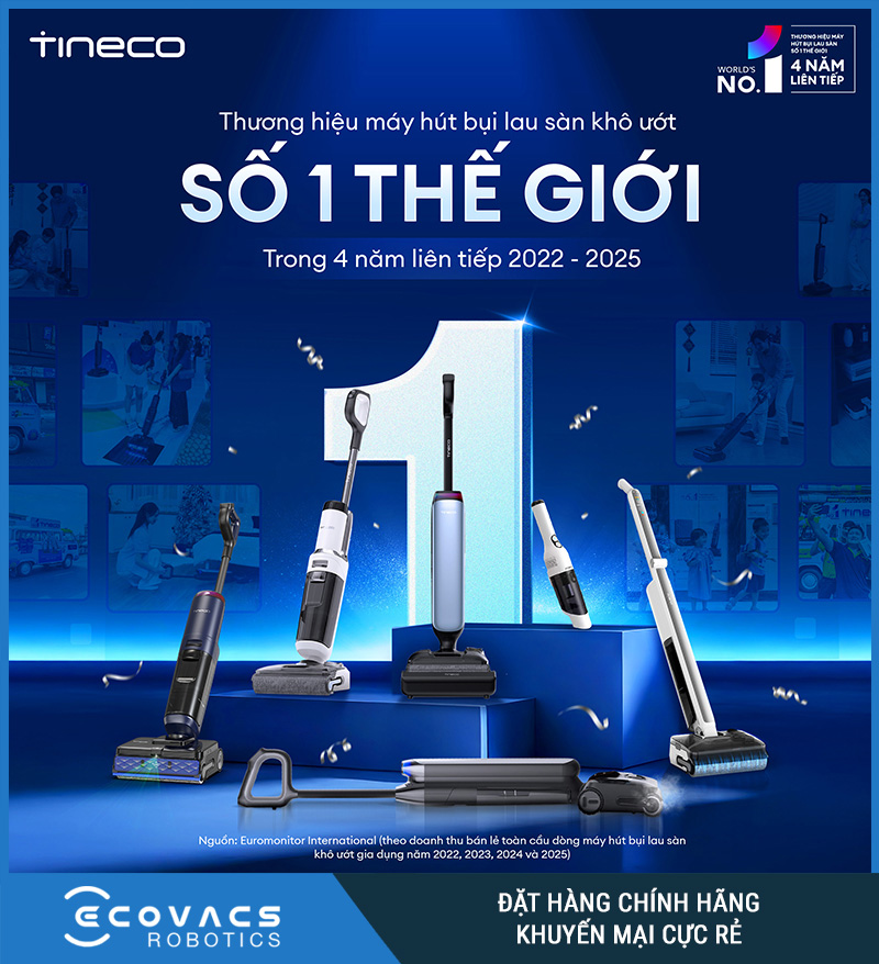 Tineco Floor One Switch S7 Steam - Máy hút bụi lau sàn khô ướt