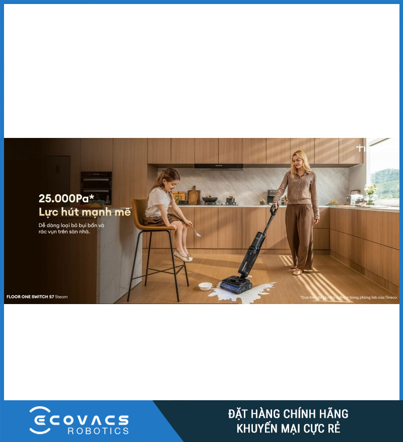 Tineco Floor One Switch S7 Steam - Máy hút bụi lau sàn khô ướt
