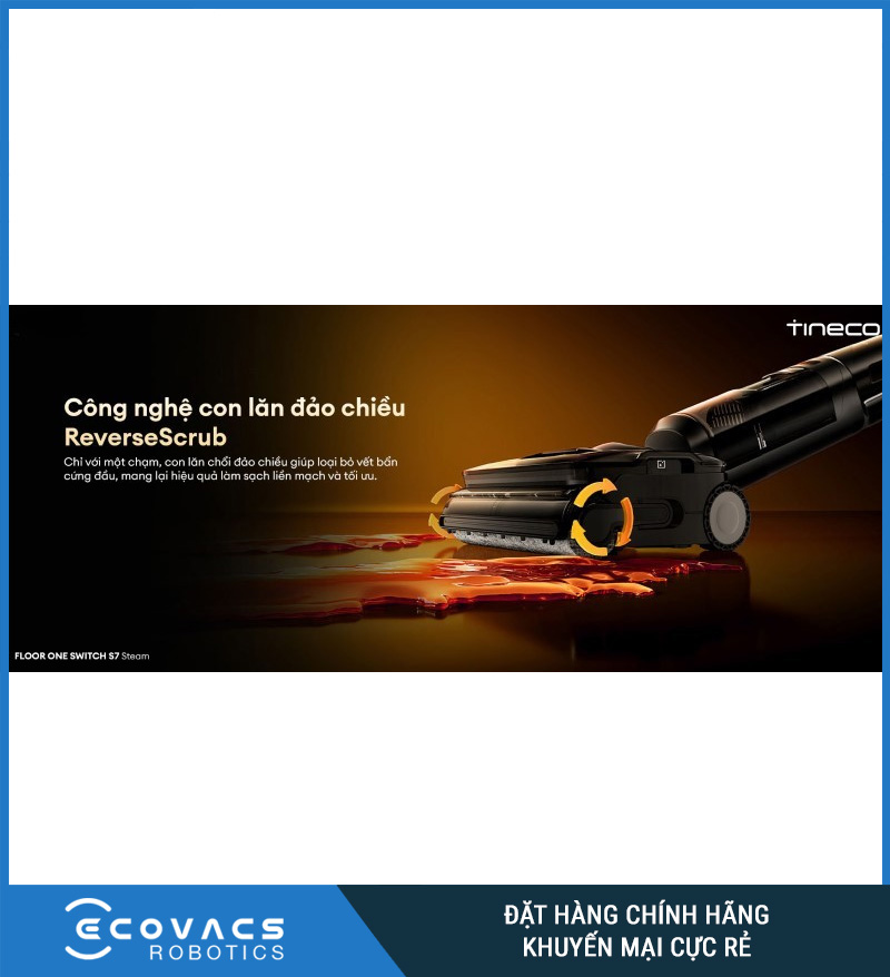 Tineco Floor One Switch S7 Steam - Máy hút bụi lau sàn khô ướt