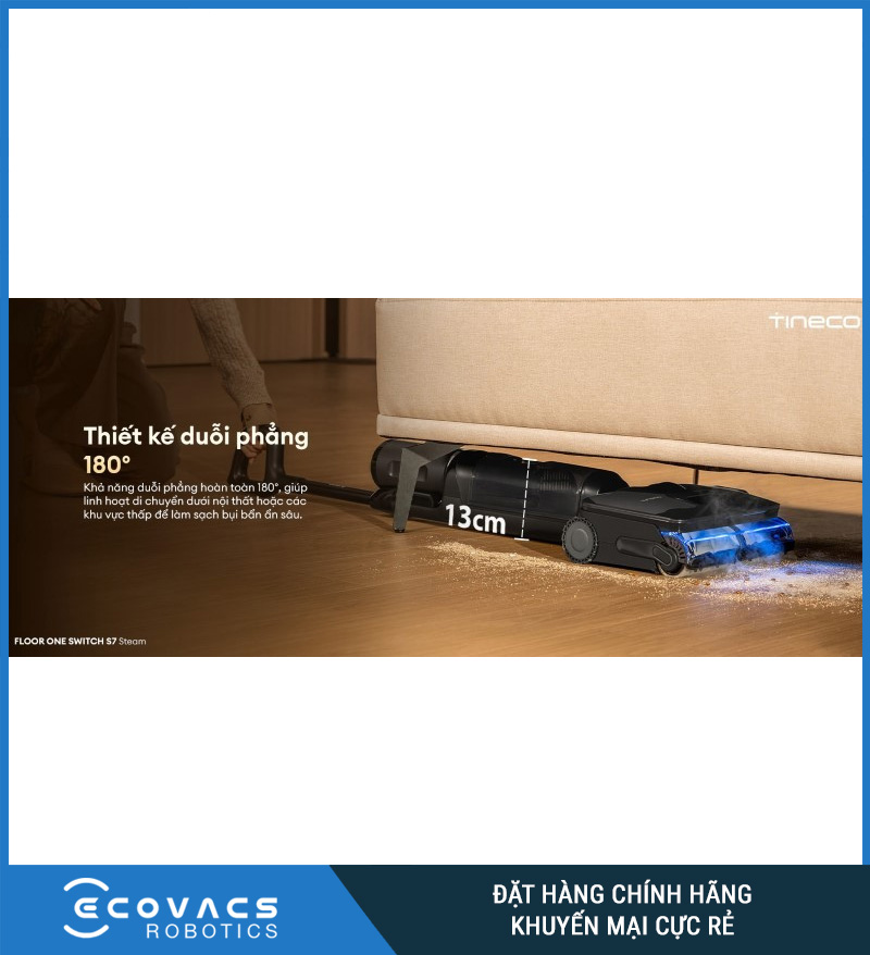 Tineco Floor One Switch S7 Steam - Máy hút bụi lau sàn khô ướt