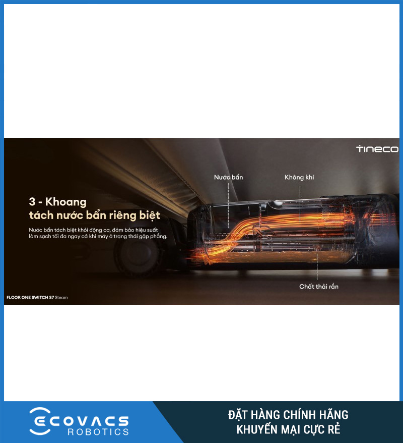 Tineco Floor One Switch S7 Steam - Máy hút bụi lau sàn khô ướt