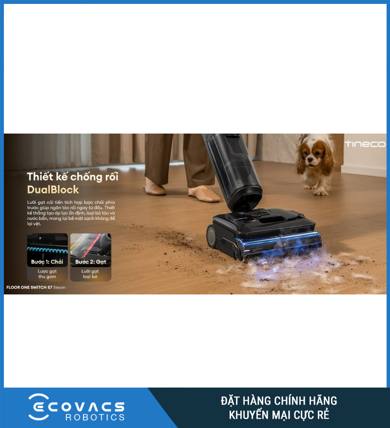 Tineco Floor One Switch S7 Steam - Máy hút bụi lau sàn khô ướt
