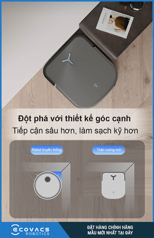 Robot hút bụi ECOVAS X2 OMNI chính hãng