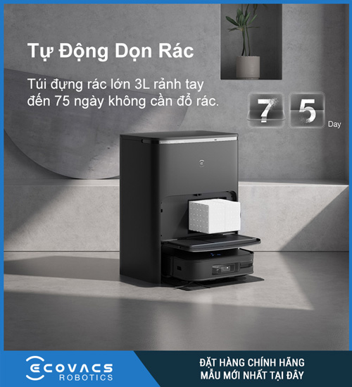 Robot hút bụi ECOVAS X2 OMNI chính hãng